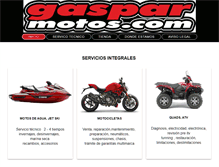 Tablet Screenshot of gasparmotos.com